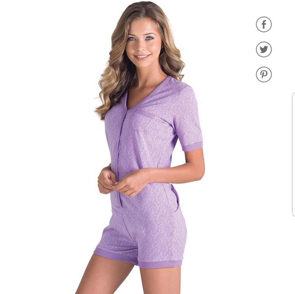 NWT PAJAMAGRAM Onesie Drop Seat Sneak-a-Peek Rompe